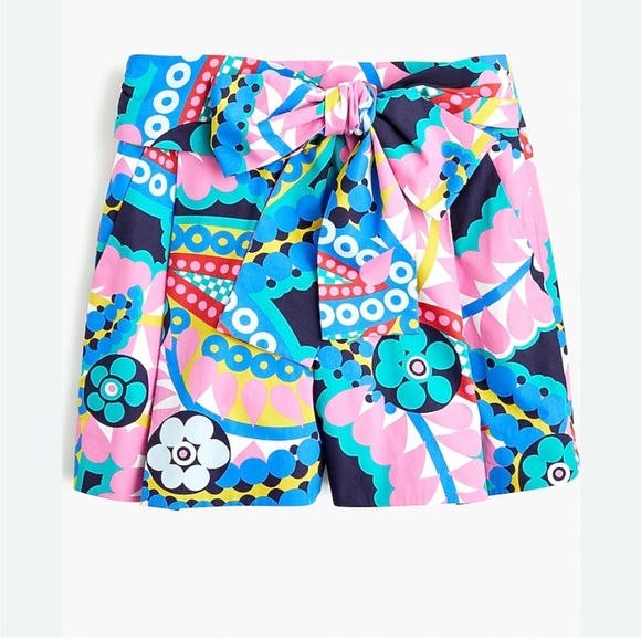 J. Crew Pants - J. Crew Tie-waist short in Ratti kaleidoscope floral 6